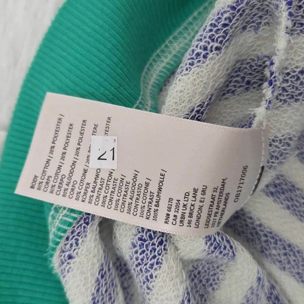 Free People Classic Striped Oversized Crewneck Sand Dollar Combo - Picture 6 of 9
